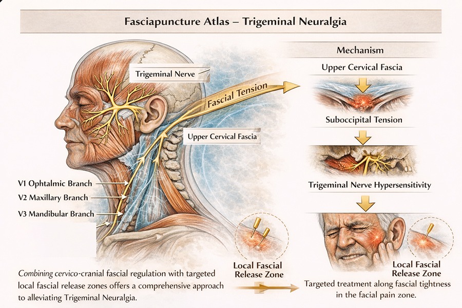 Douleurs faciales et symptômes trigéminaux : une origine cervicale fasciale