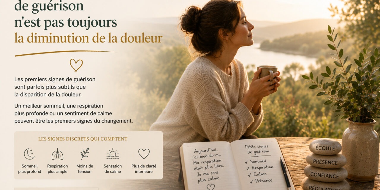 4: Le premier signe de guérison n’est pas toujours la diminution de la douleur