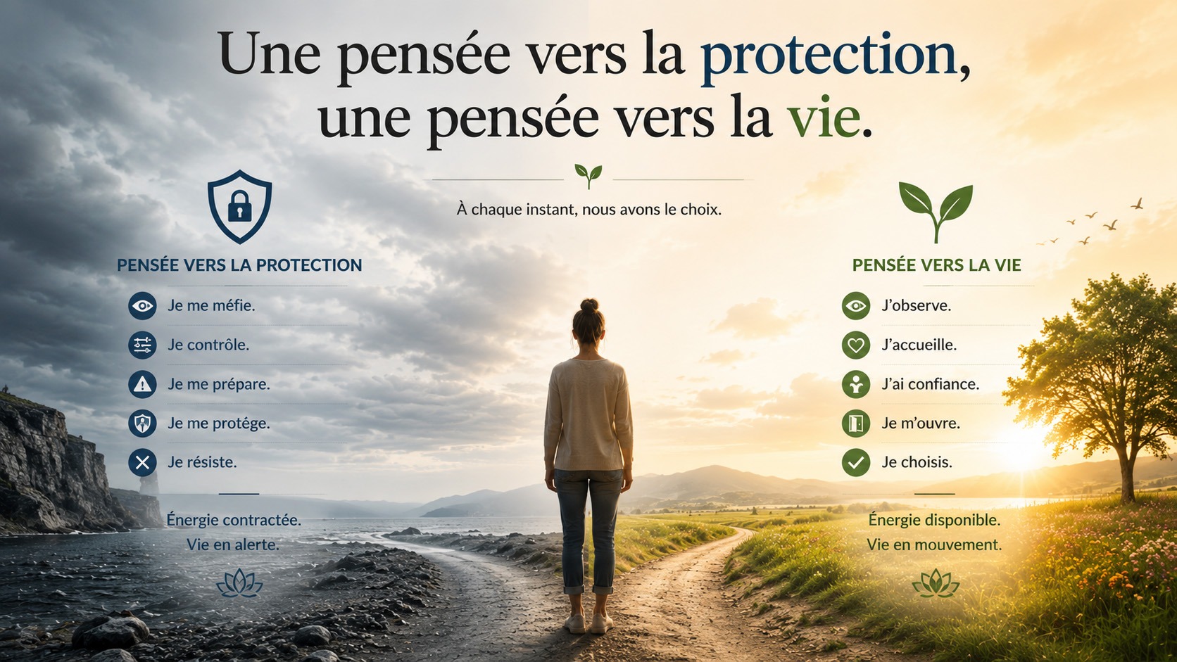 Une pensée vers la protection, une pensée vers la vie